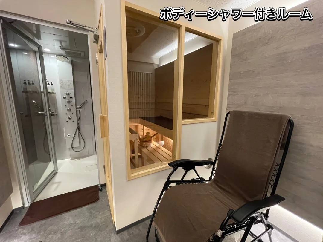 ボディーシャワー,エアコン付きシングルルーム(1~2名)　の写真