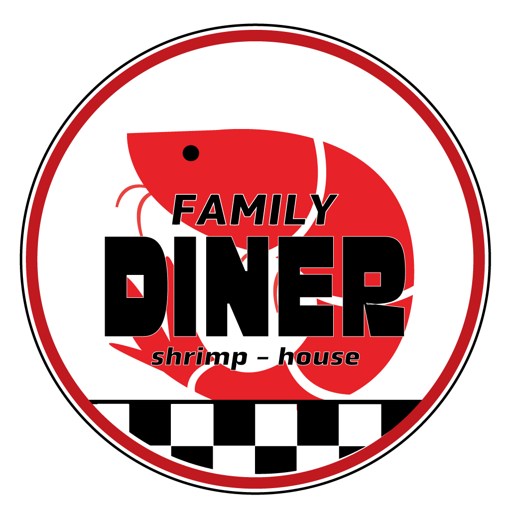 FAMILY DINER shrimp house logo