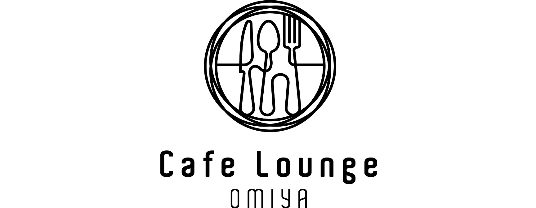 Café　Lounge　OMIYA logo